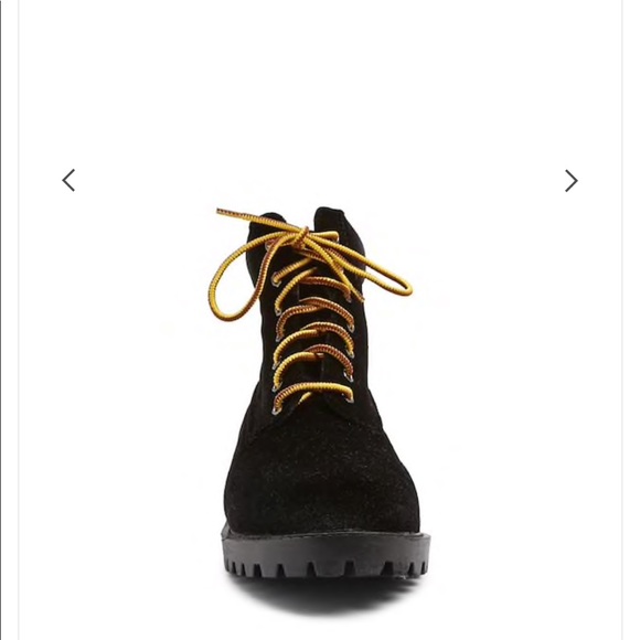 Velvet lace-up boots - Picture 3 of 8